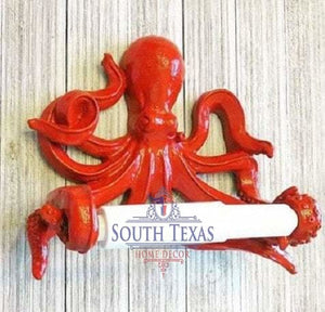 SALE - Octopus Toilet Paper Holder Octopus Toilet Paper Holder Nautical Decor Nautical Bathroom Octopus Decor Nautical Home Decor Bathroom