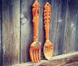 Spoon and Fork Fork and Spoon Wall Art Fork and Spoon Wall Decor Coffee Shop Wall Decor Kitchen Decor Kitchen Utensils Anthropologie
