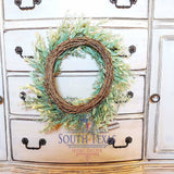 Wreaths Farmhouse MINI Wreath for Front Door Green Wreath with Bow Faux Wreath Small Artificial Country Wreath Etsy Wreath Gifts